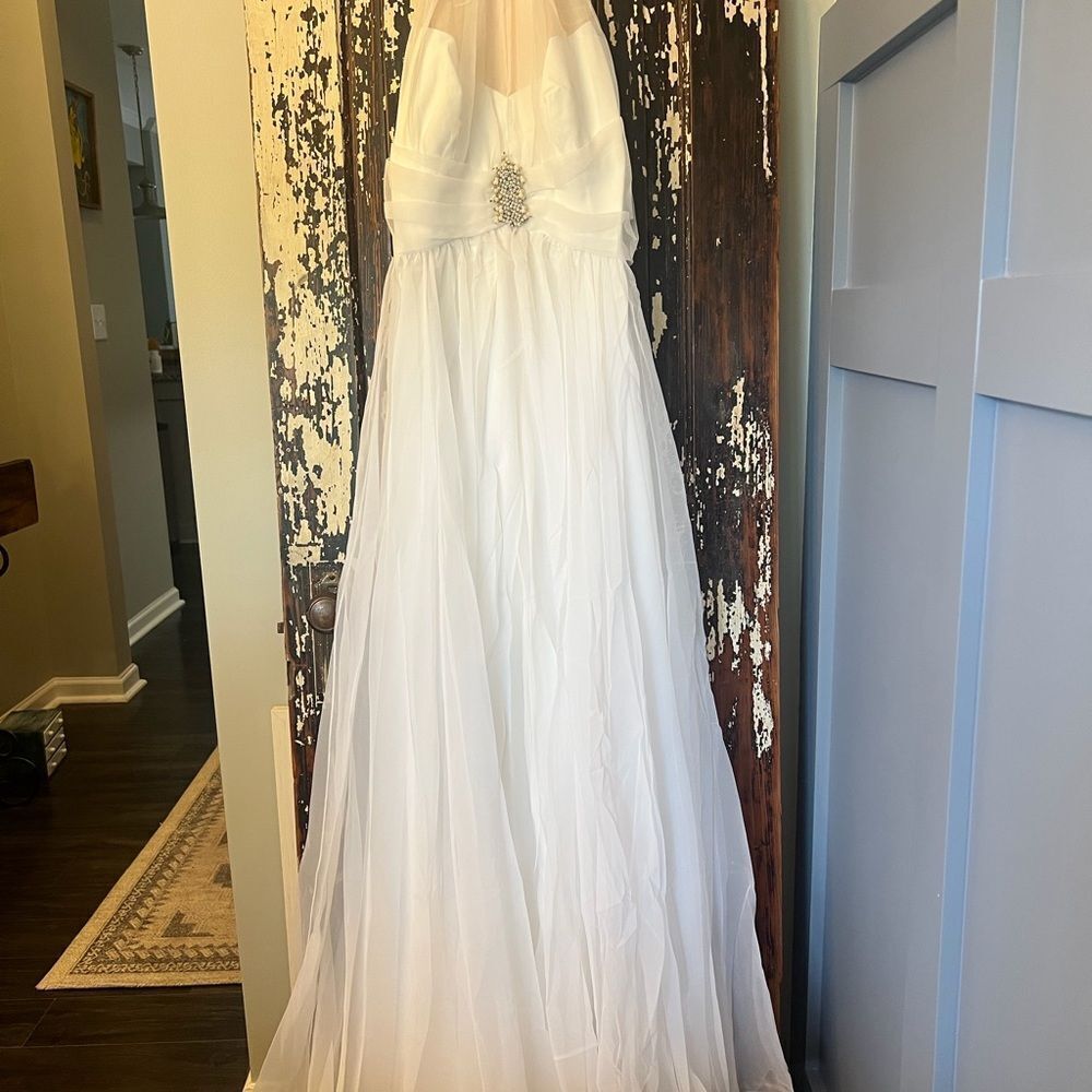 Mike Benet Formals vintage beaded pearl and rhinestone gown. Stunning.